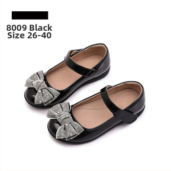 Dievčenské topánky z PU, čínskeho štýlu, s Velcro remienkom, PU vnútro a stielka, podrážka z TPR