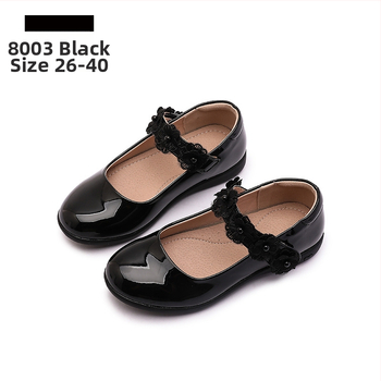 Dievčenské topánky z PU, čínskeho štýlu, s Velcro remienkom, PU vnútro a stielka, podrážka z TPR