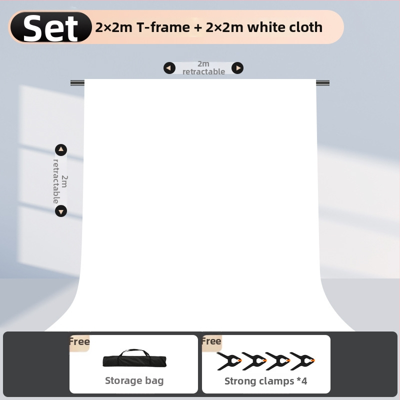 Rozťahovateľný stojan na pozadie pre fotografovanie, na zavesenie pozadí a identifikačné snímky — Model cs-107