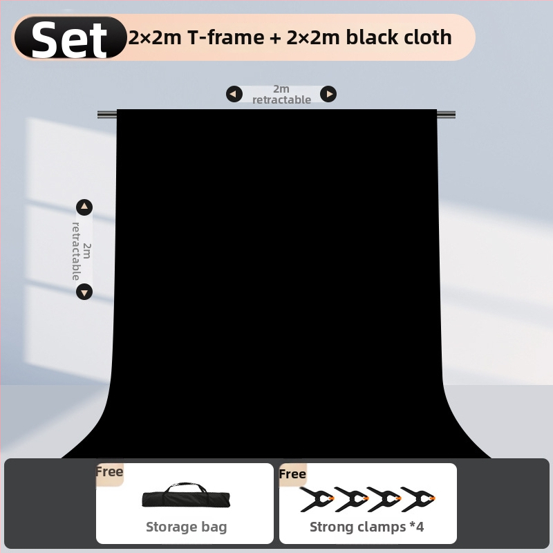 Rozťahovateľný stojan na pozadie pre fotografovanie, na zavesenie pozadí a identifikačné snímky — Model cs-107