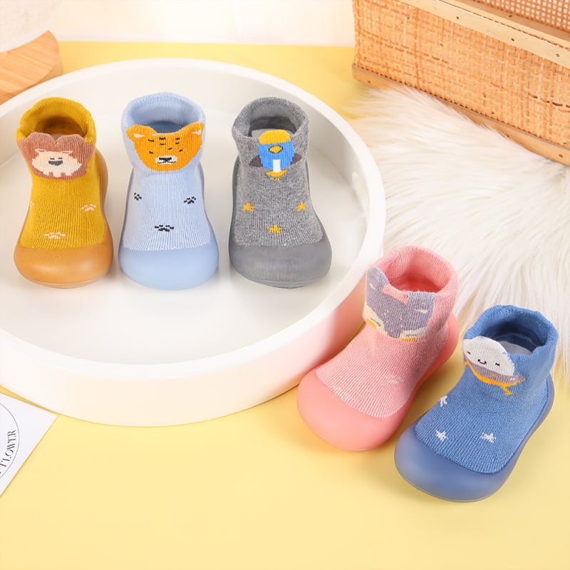 Topánky pre batoľatá s motívom Cartoon, bavlnená vrchná časť, vysoký vrch, priedušné, pre všetky ročné obdobia