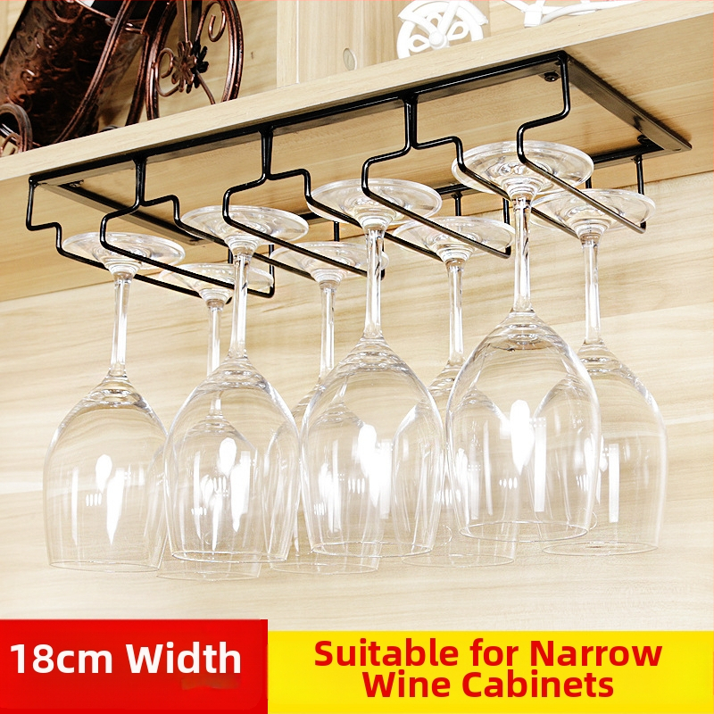 Geležinės vielos vyno taurių laikiklis sienai – modernus minimalistinis stilius, geležies vielos konstrukcija, svoris nuo 1 kg