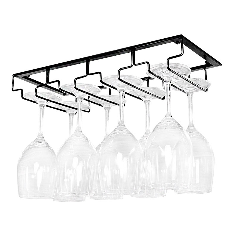 Držiak na poháre zo zváraného železa na stenu – moderný minimalistický štýl, konštrukcia z železného drôtu, hmotnosť od 1 kg