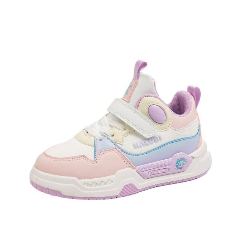 Detské unisex tenisky, PU vrchný materiál, zapínanie na suchý zips (Velcro), podrážka z gumy, vzor prúžkov, nízky profil