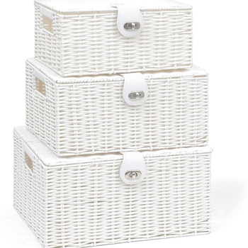 Plastová úložná nádoba s vekom, model 123 — viacúčelová, odolná voči prachu, bez montáže, do spálne, vhodná na spodné prádlo, ponožky, svetre, časopisy, podprsenky