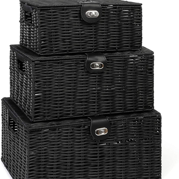 Plastová úložná nádoba s vekom, model 123 — viacúčelová, odolná voči prachu, bez montáže, do spálne, vhodná na spodné prádlo, ponožky, svetre, časopisy, podprsenky