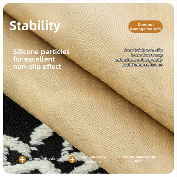 Trijų vietų sofų pagalvė - pūkuotas audinys, paprastas modernus stilius, audinio dizainas, dulkių dangtis