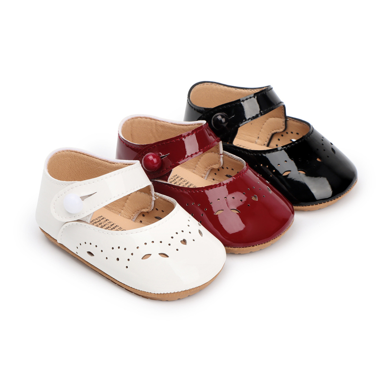 Topánky pre batoľatá na chodenie – mäkká podrážka, PU vršok, priedušné, protišmykové, štýl princezná