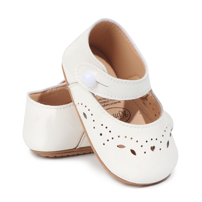 Topánky pre batoľatá na chodenie – mäkká podrážka, PU vršok, priedušné, protišmykové, štýl princezná