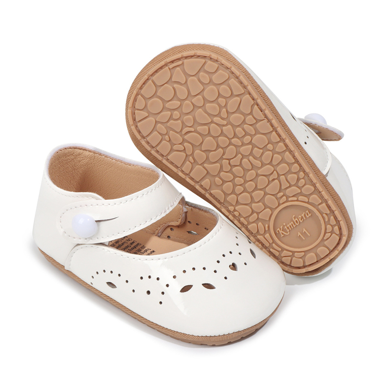 Topánky pre batoľatá na chodenie – mäkká podrážka, PU vršok, priedušné, protišmykové, štýl princezná