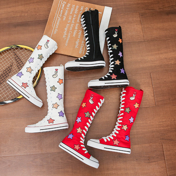 Detské vysoké tenisky z plátna s bočným zipsom, gumová podrážka, EVA vložka