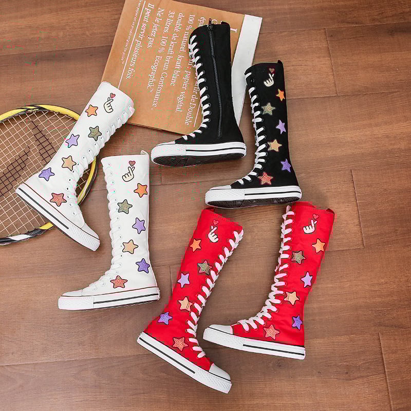 Detské vysoké tenisky z plátna s bočným zipsom, gumová podrážka, EVA vložka