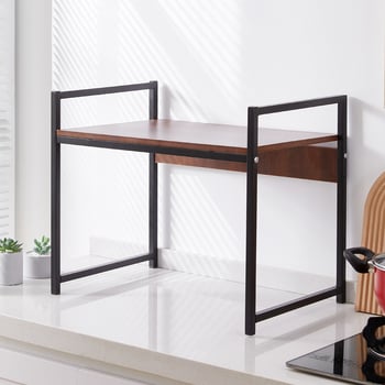 Stojanový kuchynský regál na mikrovlnnú rúru s držiakom na koreniny a fľaše oleja, soli a octu – moderný minimalistický štýl, podlaha stojací, bez montáže