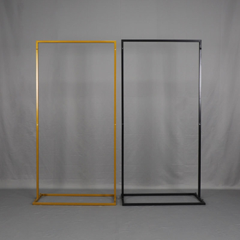 Železný uvítací znak na svadbu so štvorcovým oblúkom a výstavnou konštrukciou – Boyu, kartónové balenie, prispôsobiteľný, na svadby