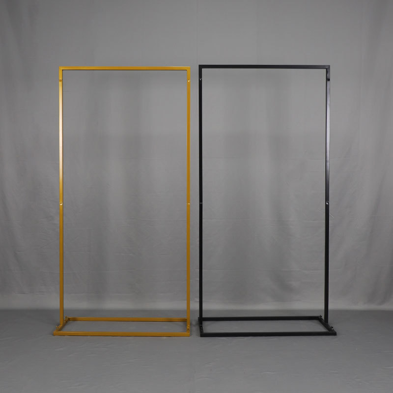 Železný uvítací znak na svadbu so štvorcovým oblúkom a výstavnou konštrukciou – Boyu, kartónové balenie, prispôsobiteľný, na svadby