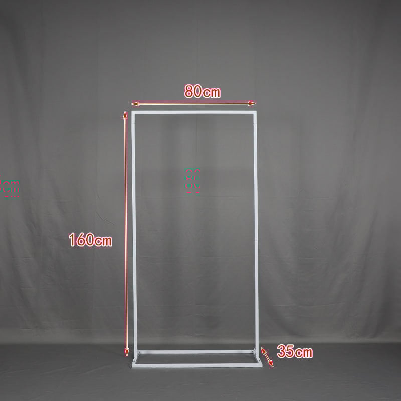 Železný uvítací znak na svadbu so štvorcovým oblúkom a výstavnou konštrukciou – Boyu, kartónové balenie, prispôsobiteľný, na svadby