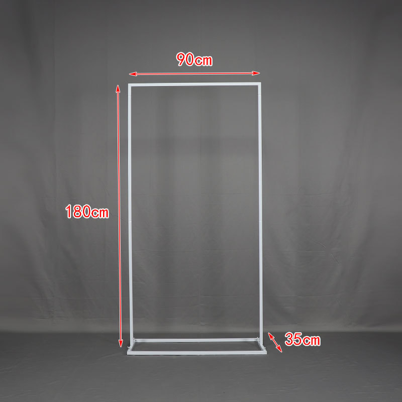 Železný uvítací znak na svadbu so štvorcovým oblúkom a výstavnou konštrukciou – Boyu, kartónové balenie, prispôsobiteľný, na svadby