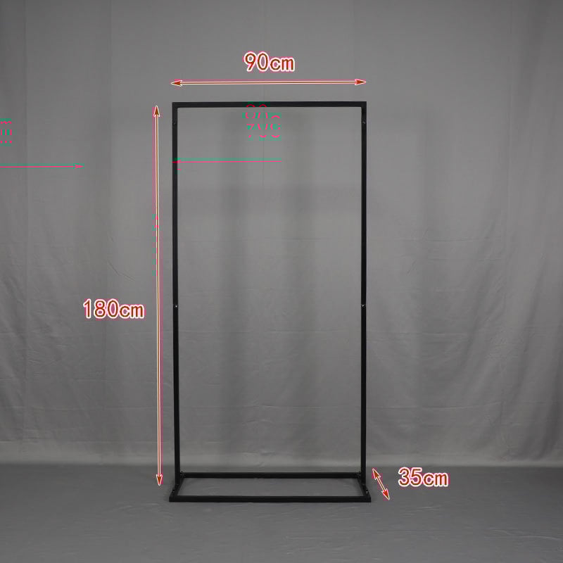 Železný uvítací znak na svadbu so štvorcovým oblúkom a výstavnou konštrukciou – Boyu, kartónové balenie, prispôsobiteľný, na svadby