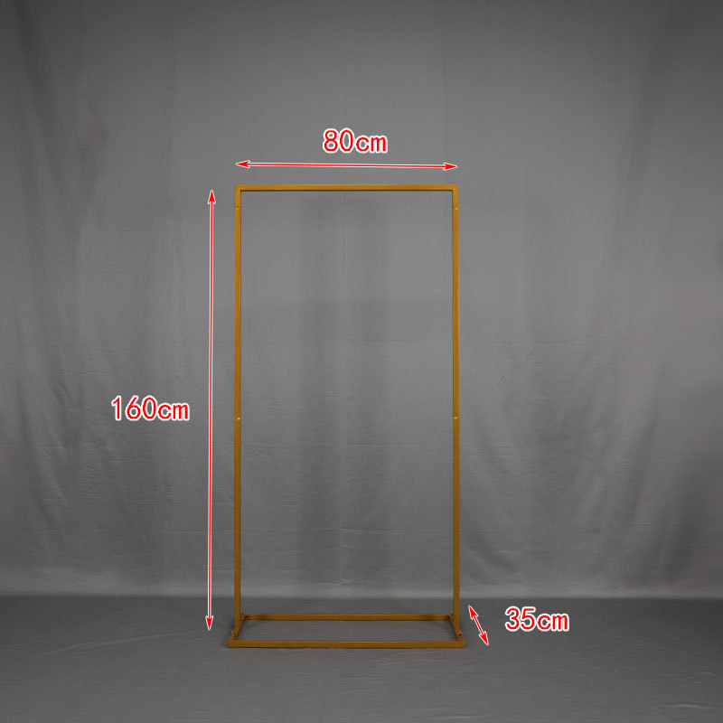 Železný uvítací znak na svadbu so štvorcovým oblúkom a výstavnou konštrukciou – Boyu, kartónové balenie, prispôsobiteľný, na svadby