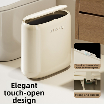 Domáci odpadkový kôš s tlačovým uzáverom, dvojitý koš, vodotesný, oválny tvar, kapacita nad 12 l