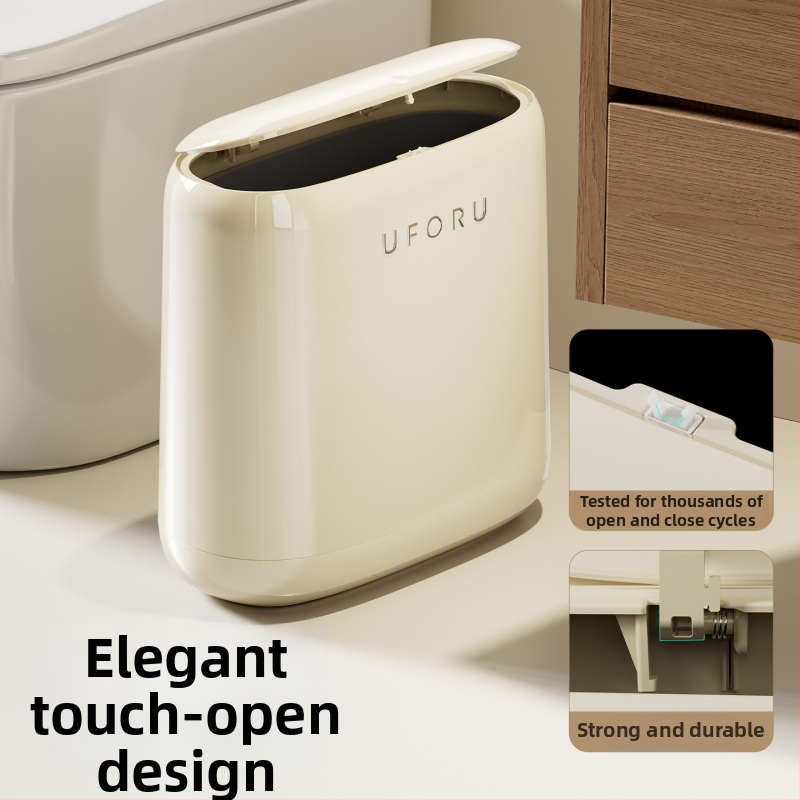 Domáci odpadkový kôš s tlačovým uzáverom, dvojitý koš, vodotesný, oválny tvar, kapacita nad 12 l