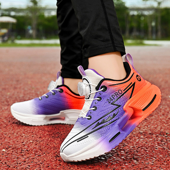 Pantofi de alergare pentru băieți, cu cataramă rotativă, placă din carbon, talpă EVA – ușori, anti-derapare, lansare toamnă 2025