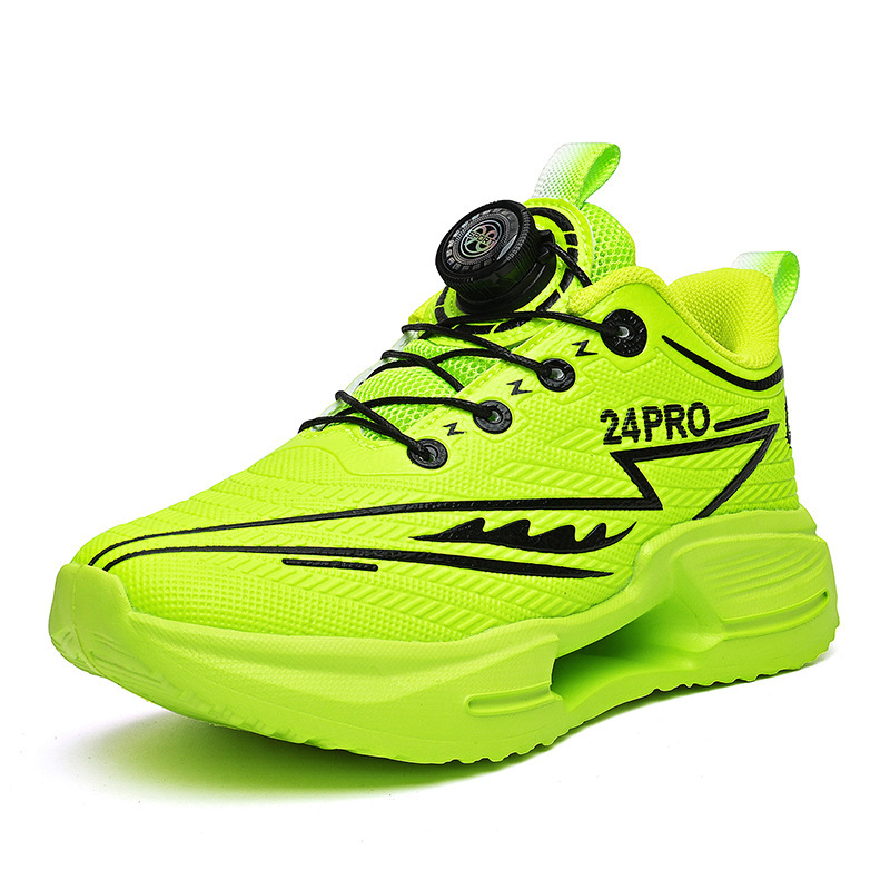 Pantofi de alergare pentru băieți, cu cataramă rotativă, placă din carbon, talpă EVA – ușori, anti-derapare, lansare toamnă 2025