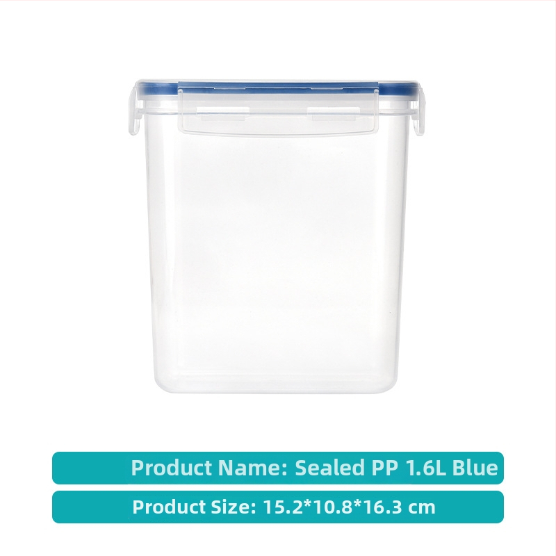 Sedemdielny uzavretý set nádob na uskladnenie zŕn, PP plast, štvorcový tvar, kapacita nad 5 litrov, bez zápachu