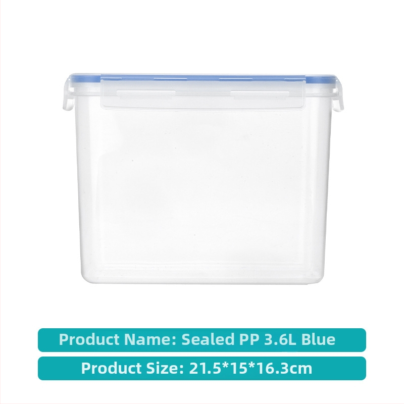 Sedemdielny uzavretý set nádob na uskladnenie zŕn, PP plast, štvorcový tvar, kapacita nad 5 litrov, bez zápachu