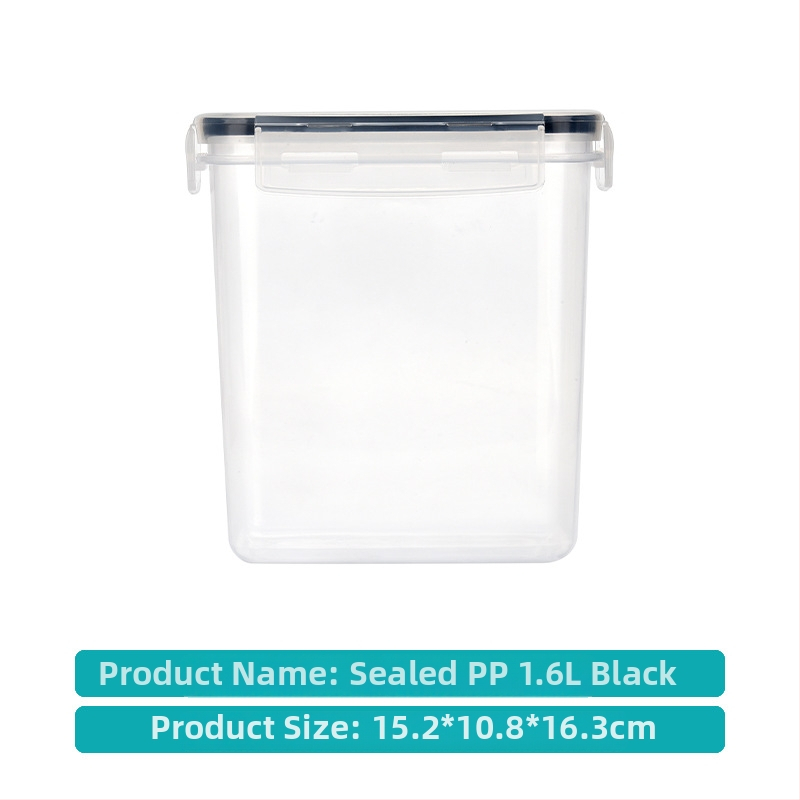 Sedemdielny uzavretý set nádob na uskladnenie zŕn, PP plast, štvorcový tvar, kapacita nad 5 litrov, bez zápachu