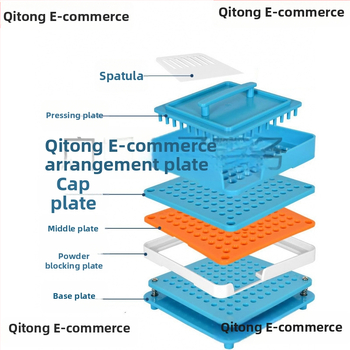 Kapsulová plnička s doskou na prášok, doska s 200 otvormi, kód produktu Mkcchcj2w