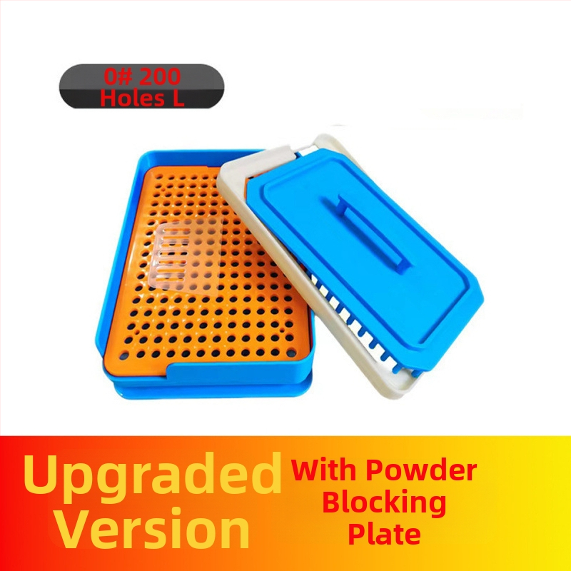 Kapsulová plnička s doskou na prášok, doska s 200 otvormi, kód produktu Mkcchcj2w