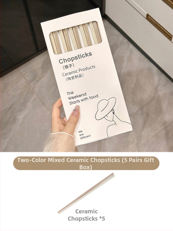 Keramický jedálenský set v nordickom štýle so krajkovým okrajom: tanier, miska a jedálenské paličky — darček pripravený