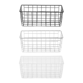 Kovaná železná zásobárenská košík na stolné usporiadanie, moderný minimalistický štýl, materiál: železný drôt