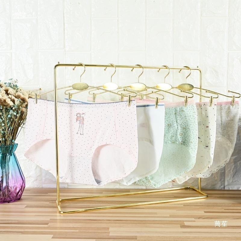 Stolný stojan na spodné prádlo s kovovým vešiakom na podprsenky