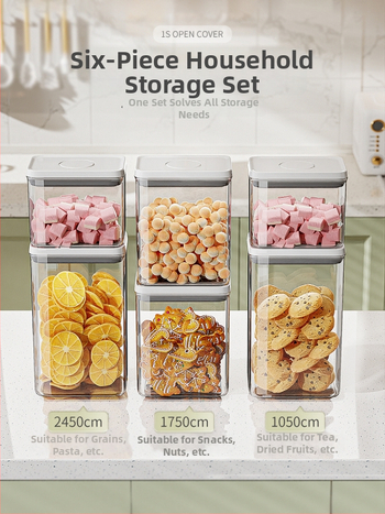 Uzavretá skladovacia nádoba, štvorcový plastový box, objem pod 300 ml, kórejský štýl