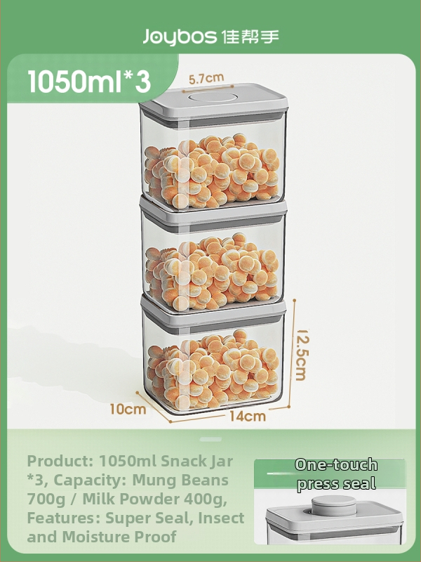 Uzavretá skladovacia nádoba, štvorcový plastový box, objem pod 300 ml, kórejský štýl