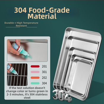 Japonská štvorcová miska z nehrdzavejúcej ocele 304, leštený povrch, tlač loga možná, prispôsobiteľná