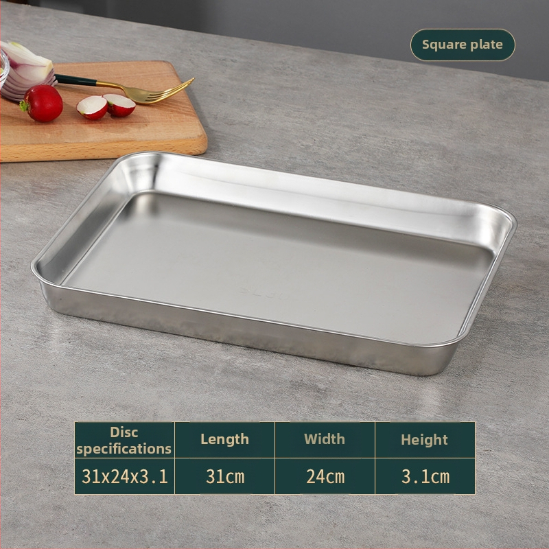 Japonská štvorcová miska z nehrdzavejúcej ocele 304, leštený povrch, tlač loga možná, prispôsobiteľná