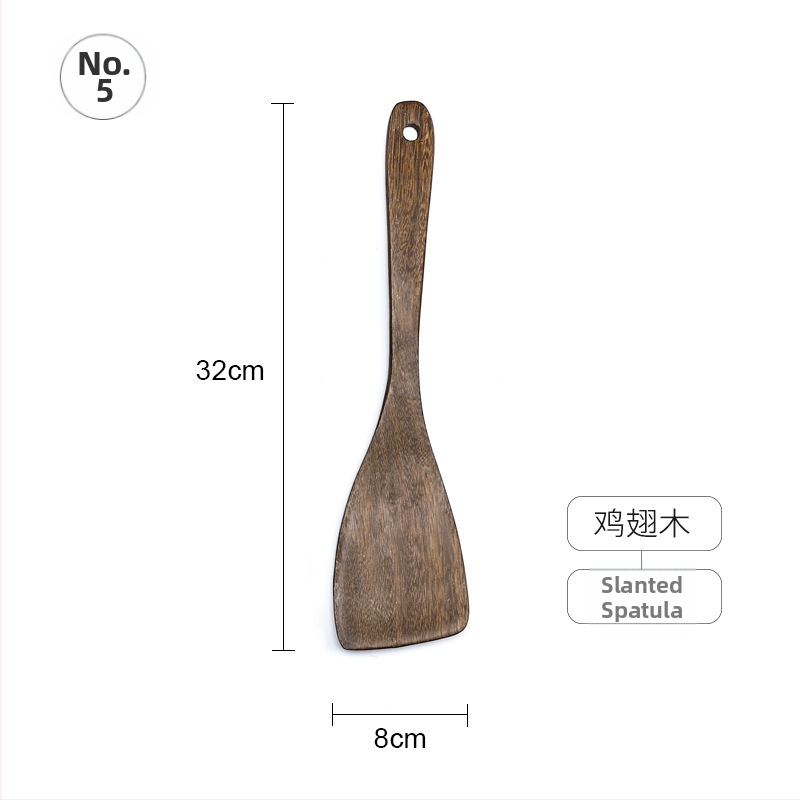 Sada drevených lyžíc a špachtlí, s drevenými rúčkami, nelepivý povrch, protišmyková vrstva, vysokoteplotná odolnosť