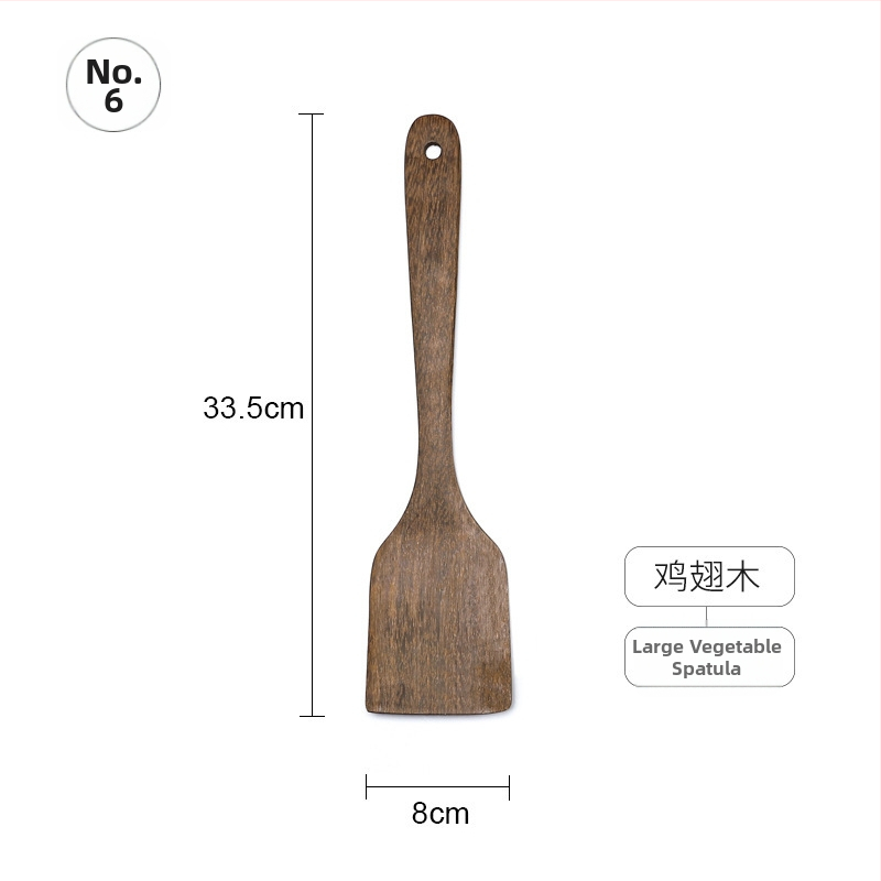 Sada drevených lyžíc a špachtlí, s drevenými rúčkami, nelepivý povrch, protišmyková vrstva, vysokoteplotná odolnosť