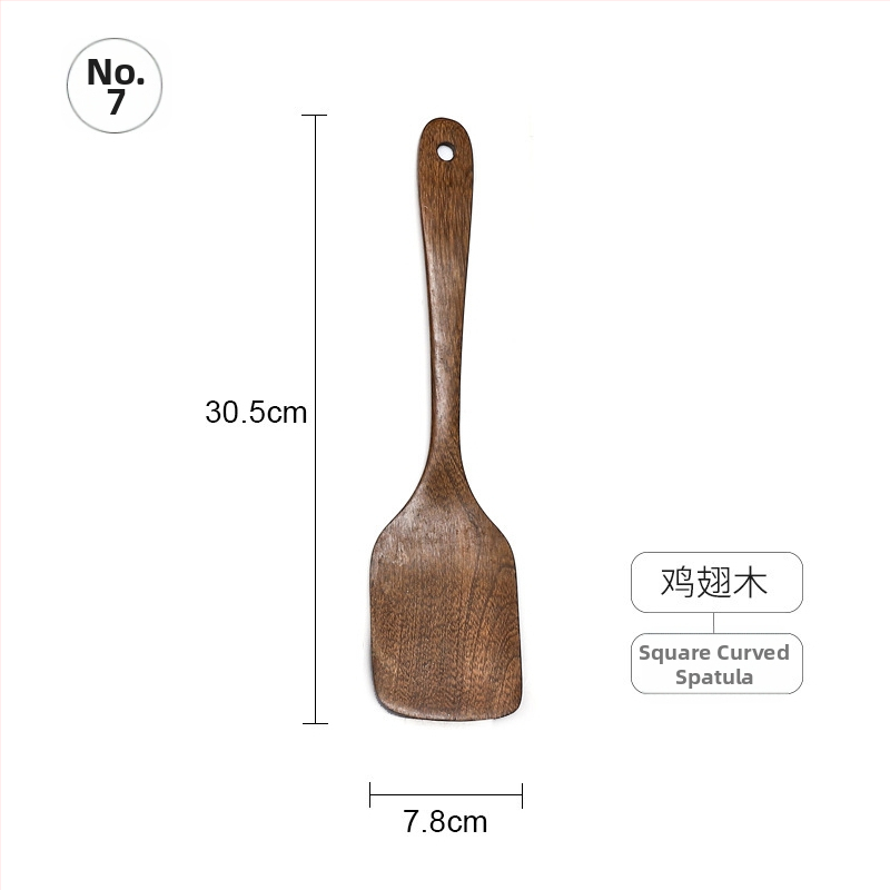 Sada drevených lyžíc a špachtlí, s drevenými rúčkami, nelepivý povrch, protišmyková vrstva, vysokoteplotná odolnosť