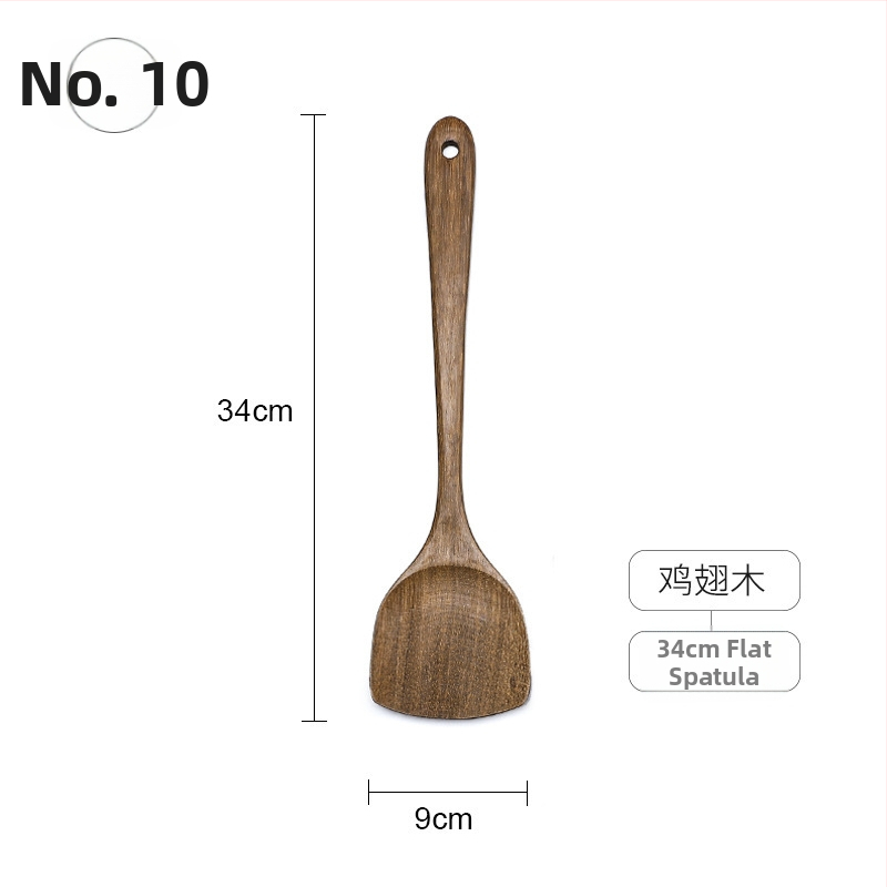 Sada drevených lyžíc a špachtlí, s drevenými rúčkami, nelepivý povrch, protišmyková vrstva, vysokoteplotná odolnosť