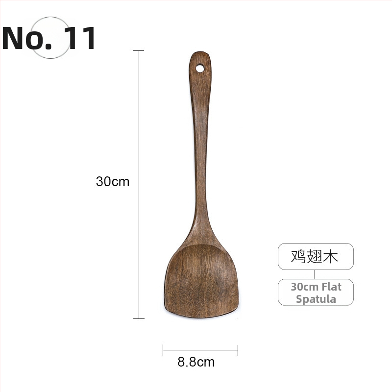 Sada drevených lyžíc a špachtlí, s drevenými rúčkami, nelepivý povrch, protišmyková vrstva, vysokoteplotná odolnosť