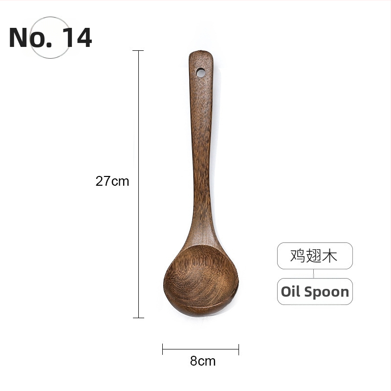 Sada drevených lyžíc a špachtlí, s drevenými rúčkami, nelepivý povrch, protišmyková vrstva, vysokoteplotná odolnosť