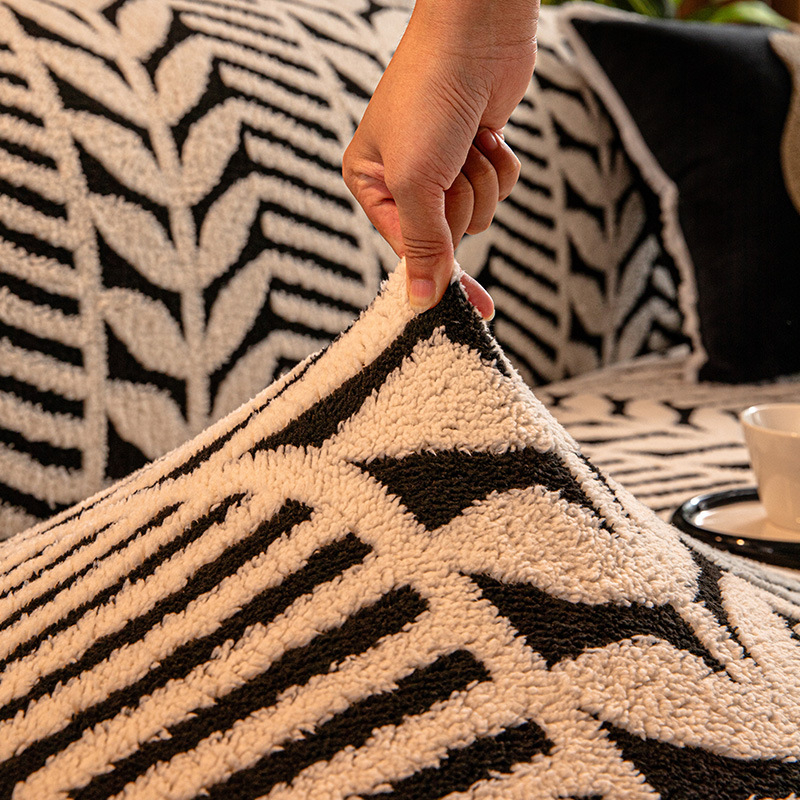 Poťah na sedačku z bavlneného velúru, kvetinový vzor, univerzálne prevedenie, svieži a jednoduchý štýl, ochranný kryt proti prachu