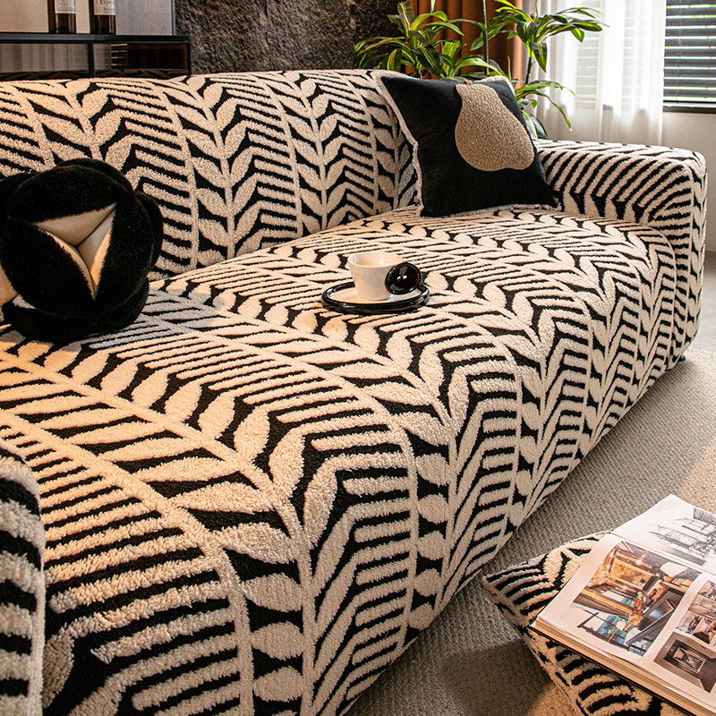 Poťah na sedačku z bavlneného velúru, kvetinový vzor, univerzálne prevedenie, svieži a jednoduchý štýl, ochranný kryt proti prachu