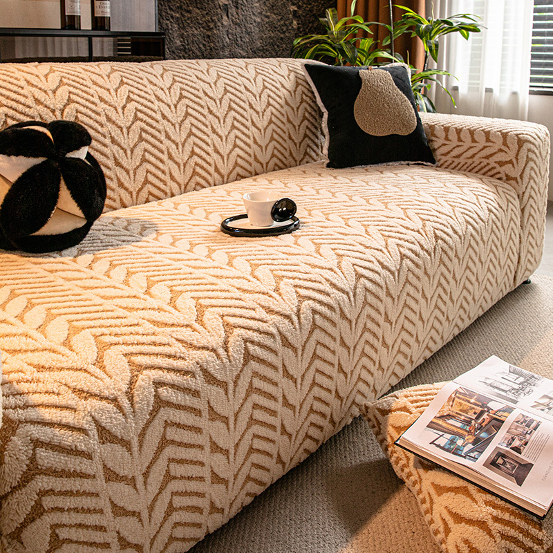 Poťah na sedačku z bavlneného velúru, kvetinový vzor, univerzálne prevedenie, svieži a jednoduchý štýl, ochranný kryt proti prachu