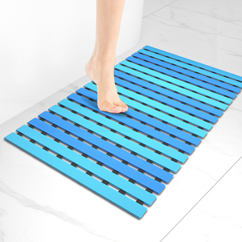 Αντιολισθητικό χαλάκι μπάνιου, τετράγωνο πλαστικό, σχέδιο ριγέ ή σταθερό μοτίβο, πλένεται στο χέρι, κατάλληλο για μπάνιο