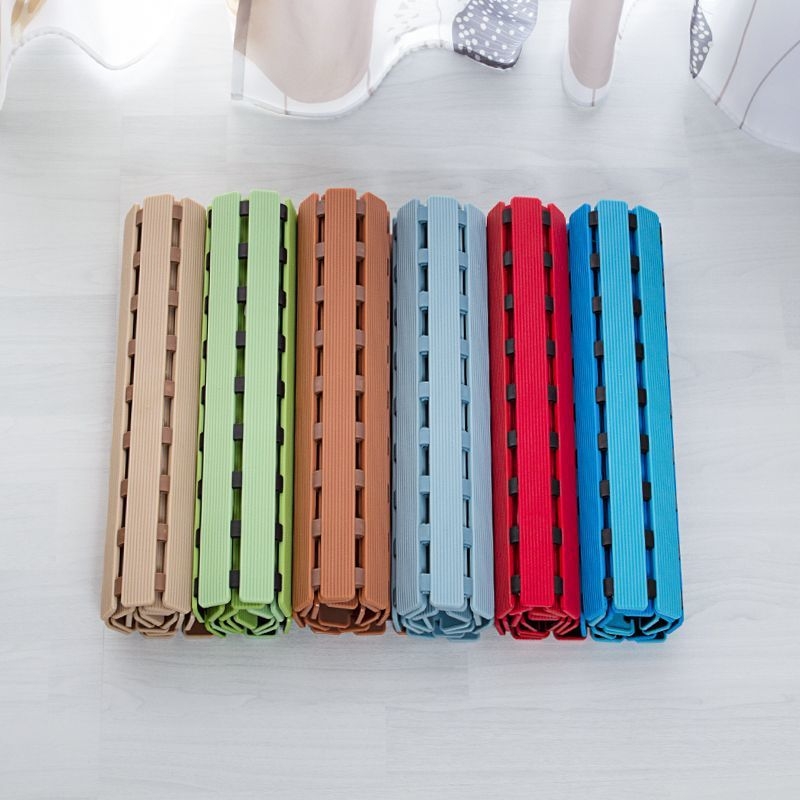 Αντιολισθητικό χαλάκι μπάνιου, τετράγωνο πλαστικό, σχέδιο ριγέ ή σταθερό μοτίβο, πλένεται στο χέρι, κατάλληλο για μπάνιο